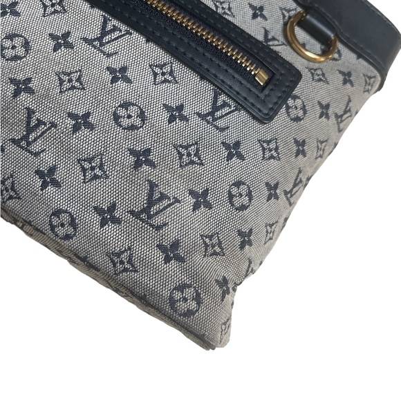 Authentic Louis Vuitton LV Hand Bag LucillePM Blue Monogram Mini Lin - Picture 15 of 17